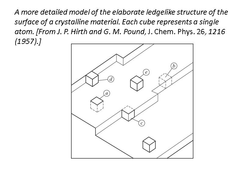 A more detailed model of the elaborate ledgelike structure of the surface of a